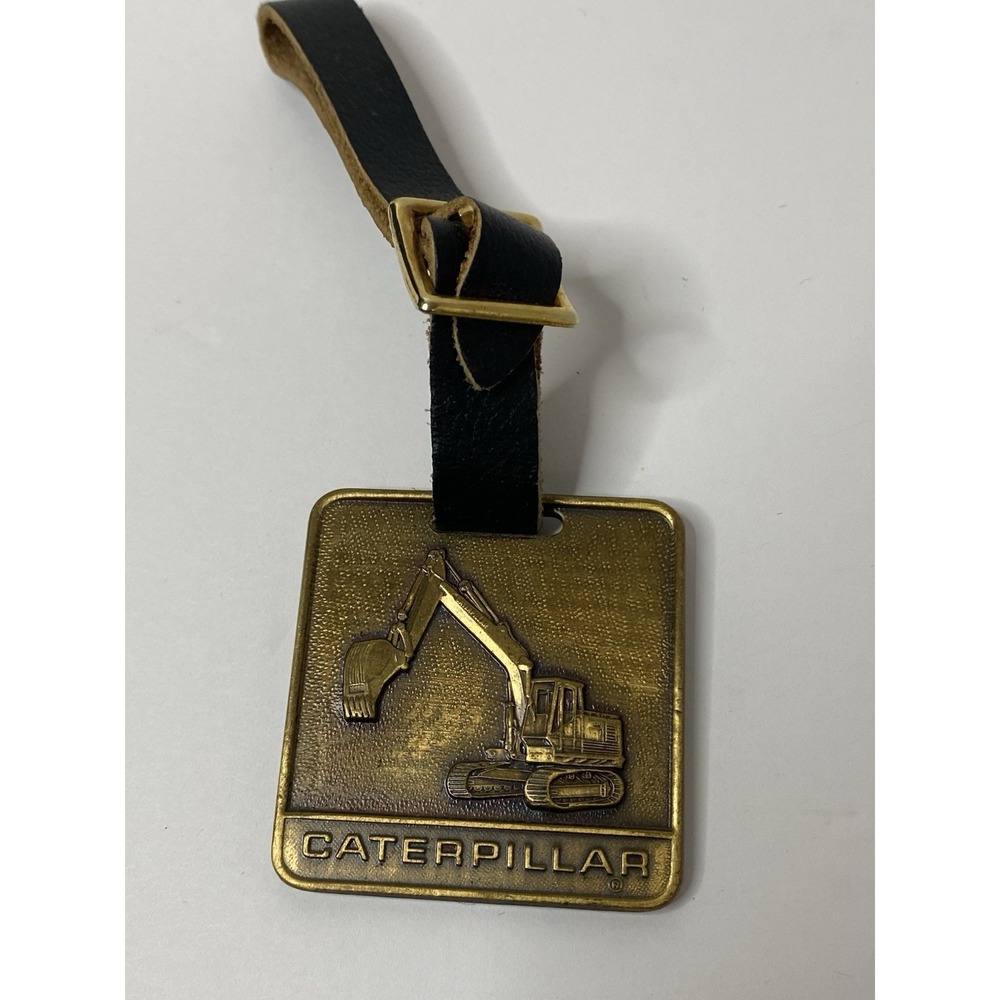Caterpillar Cat 225 Track Excavator  Advertising Pocket Watch Fob Vintage